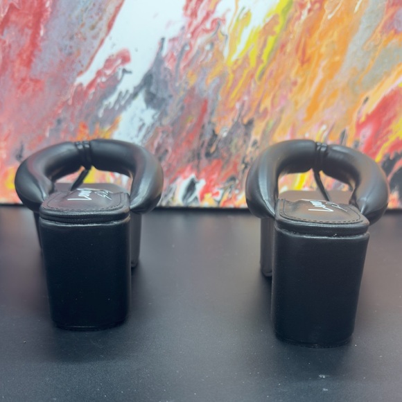 Lemon Drop by Privilege Black Scotia Platform Sandals SZ5.5 - Picture 6 of 9